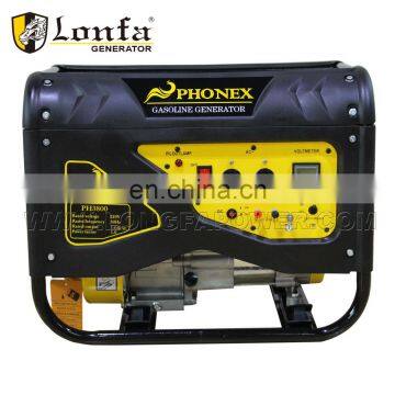 4.5kva small silent type petrol generator with SONCAP