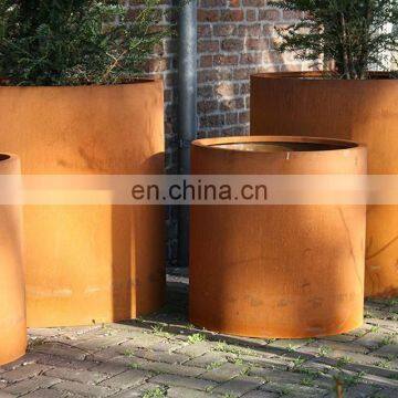 Flower Bed Laser Cut Corten Steel Round Raised Beds photo-6