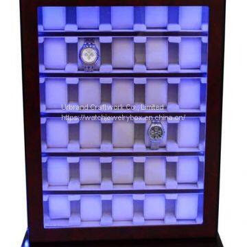 Large Watch Display Cabinet Wooden Handmade Wood Watch Box For Watch Shop