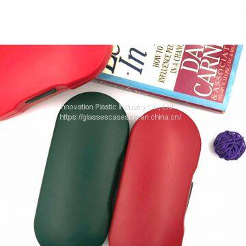 High-quality Unisex Portable Eyeglasses Case; Hard Clamshell Plastic Eyewear Case photo-3