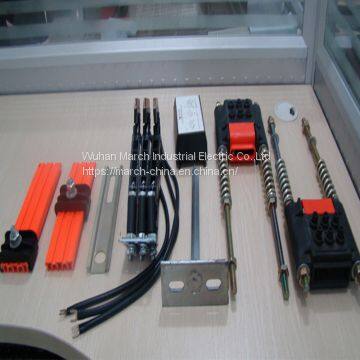 March 50A-140A Flexible electric busbar electrical copper bus bar electric rail ceiling for sale