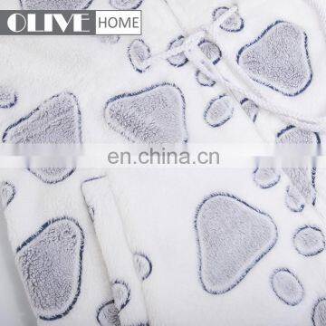 2018 Super Soft Adult Pyjamas Personalized Glue and Back Printing Brushed Coral Fleece Bathrobe photo-5