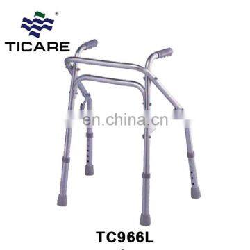 Elderly aluminum folding portable walker