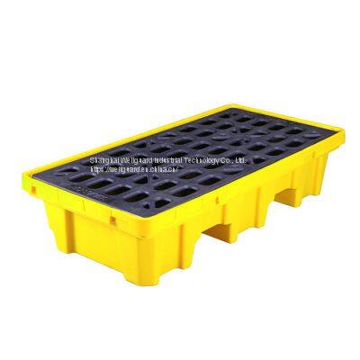 HDPE Spill Pallet   recycled Poly Drum Spill Containment Plastic  Pallet for chemical