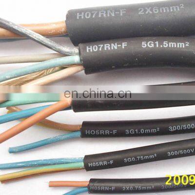 CHINA leading manufacturer H07RN-F rubber cable for south America