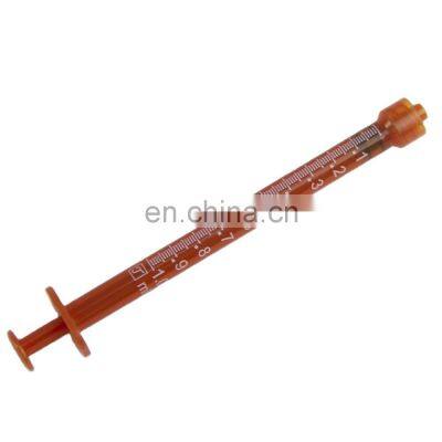 Support OEM wholesale safety medical grade 1ml disposable light-proof needle with syringe