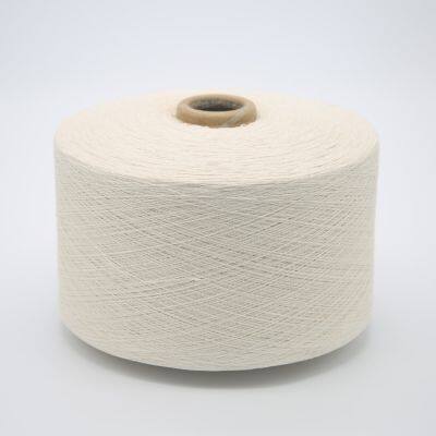 Ne6s/1 white /gray/black dyed Open End Recycled Cotton Polyester Blended Yarn for Knitting Gloves