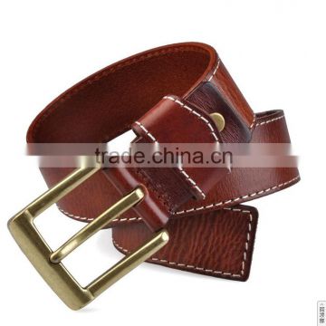 2016 new Man's 38mm width classical genuine leather belt