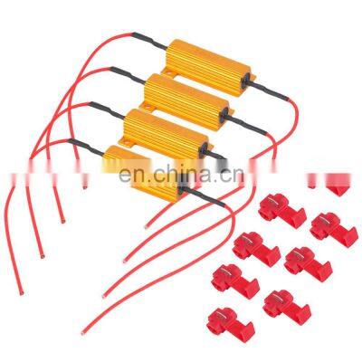 Rx24-50W6r 50W 6Ohm 6R Car 50W6rj Led Load Resistors Drl Fog Turn Signal Load Bank Resistors Resistor For Fix Bulb Fast Hyper