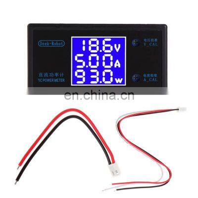 DC 0-100V 10A 1000W LCD Digital Voltmeter Ammeter Wattmeter Voltage Current Power Meter Volt Detector Tester Monitor 12V 24V 36V
