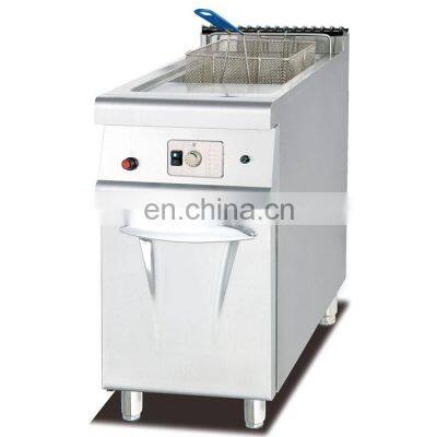 Free standing gas potato chips deep fryers with cabinet for food machine