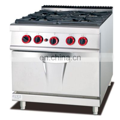 Gas Cooker Range with 4-Burner with Electric oven