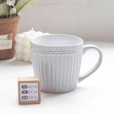 Couples water cup large volume simple coffee cup ceramic mug office home Sen department high appearance level set cup