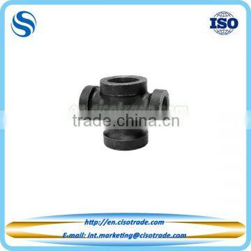 ASME B16.12 cast iron drainage short turn reducing double Tee pipe fitting