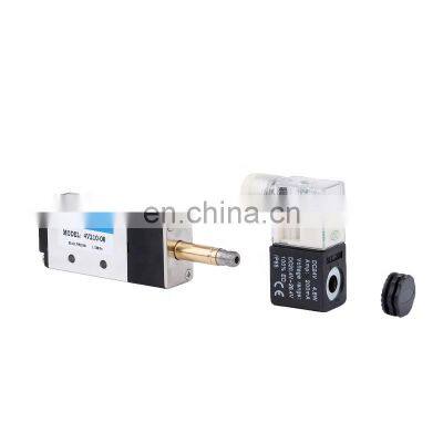 4V210-08 Automatic G1/4 5/2 Way Internally Piloted Acting Type Single Electrical DC24V Pneumatic Control Air Solenoid Valve