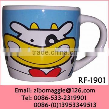 Professional Personalized Belly Shape Kids Ceramic Water Mugs for Sublimation