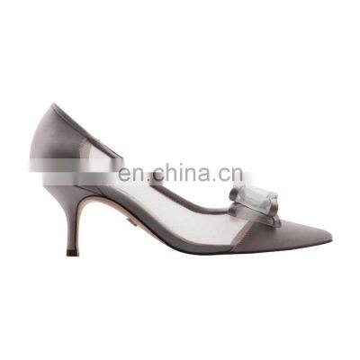 Women fancy bow tie high quality design med heel pointed toe pumps sandals other shoes color are available