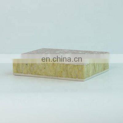 100Mm 50Mm Peru Fireproof Interlocking Insulated Acoustic Rock Wool Composite Sandwich Panel