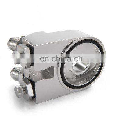 AOSU Aluminum AN10 Oil Cooler Turbo Oil Filter Sandwich Adapter With 3/4-16 UNF M20x1.5 Fitting