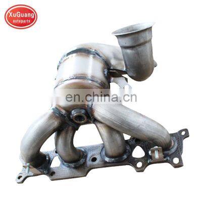 XUGUANG  direct fit high performance three way catalytic converter for Peugeot 508 2.3 with manifold