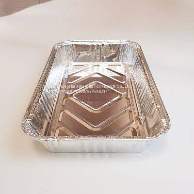 850ml Rectangular Shallow Edge Aluminum Foil Tableware