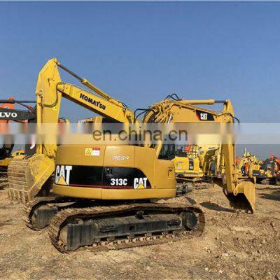 Japan Made Cat 313c Excavator , Used Cat 13ton Digging Machine in Stock , High Quality Cat 320d 318d 315d