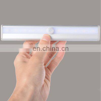 LED Smart Sensor Wall Light Cabinet Light Corridor Battery Type Aluminum Bar Night Light