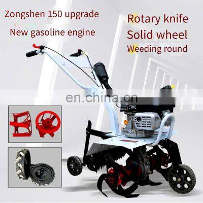 Micro-tiller Small Gasoline Rotary Plough Ridge Agricultural Land Reclamation Loose Soil Weeding Orc Multi Functional photo-5