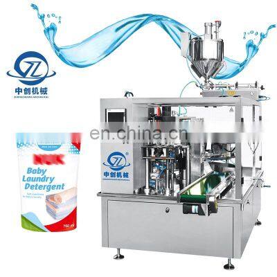 Detergent Filling Machines Pouch Envasadora Doy Pack Packing Liquid Body Lotion Gel Stand Up Bag Packaging Machine