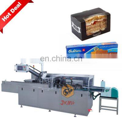 Automatic food carton box packaging machine for bread box packing machine biscuit box packing machine