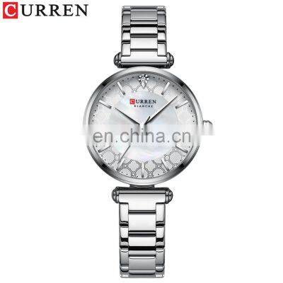 Factory Direct Sale 9072 Top Brand CURREN Casual Ladies Watch Steel Small Dial Business Rose Gold Watch Montre Femme