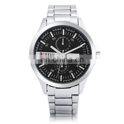CURREN Japanese Quartz Watch Waterproof Steel Strap Men's Watch Business Casual Watch