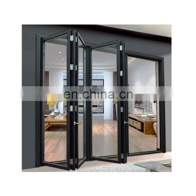 Exterior Glass Aluminium Glass Doors Accordion Doors European Style Luxury Large Folding Aluminum Alloy Modern Garden SP100