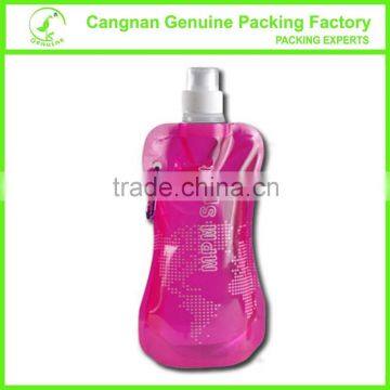 Customized Novelty economic round Foldable Water Bottle