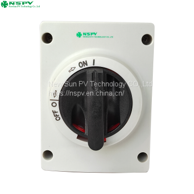 Wholesale Waterproof IP66 DC Isolator Switch Enclosure for PV System 32A Panel Type photo-3