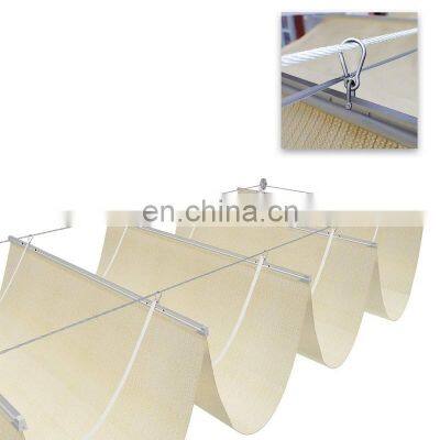 200gsm 100% Virgin New HDPE Wave Sun Shade Sail for Carport Shade Cloth photo-3