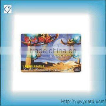 plastic contact security card