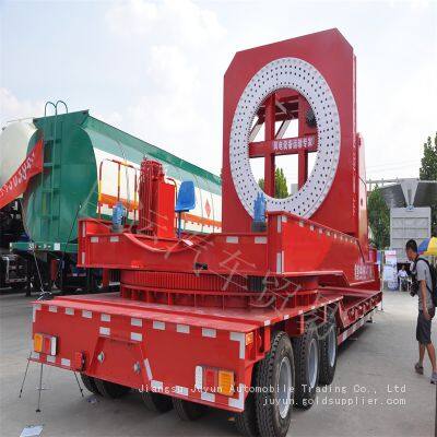 Multi Axle Semi-trailer Heavy-duty Low Flatbed Large Item Transport Vehicle photo-4