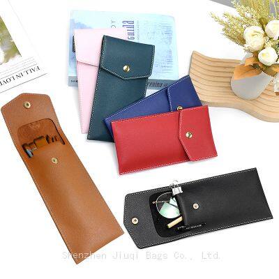 Travel Watercolor Brushes Bag PU Leather Waterproof Painting Kit Portable Watercolor Gouache Paint Brush Storage Bag for Artists photo-2