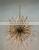 Modern Nordic Spark Ball Shape Led Brass Chandelier Starburst Sputnik Dandelion Hanging Lamp Art Candle Pendant Light