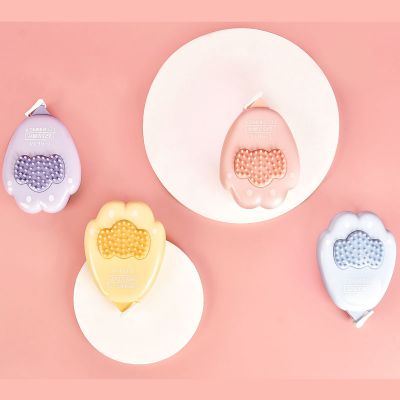 OEM Customized Correction Tape Cat Paw Shape Office and Student 5mm*12m Cute Pad for Finger Rubbing Colourful White-out Tape