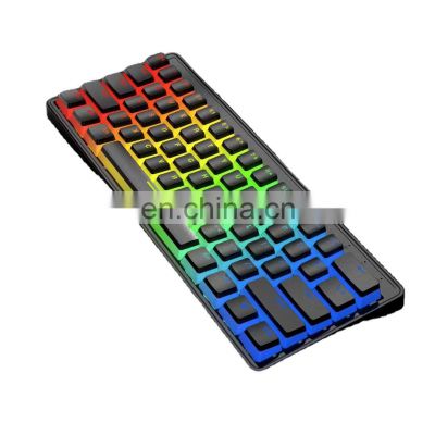 Manufacturers wholesale 64 key USB gaming computer keyboard PC gaming backlit mechanical keyboard gaming PC keyboard mechanical