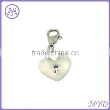 925 sterling silver heart dangle charm for pendant