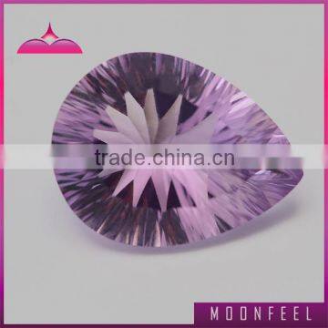 pear shape faceted violet amethyst gemstone prices