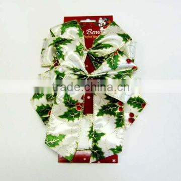 Ribbon Tie/Butterfly Bow and Wrapping Ribbon/Packing Roll on Colorful Card for Christmas Decoration