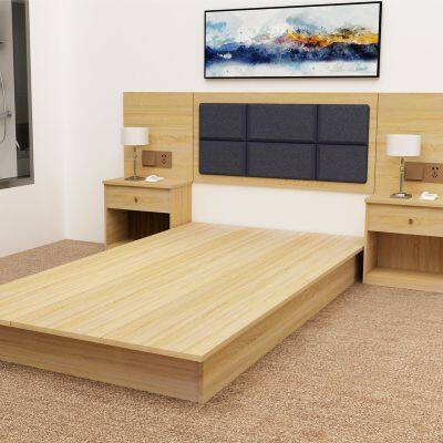 Customized Classic Design Marriott Hotel Furniture 5 Star Guest Room Hotel Furniture Modern King Bed Hotel Bedroom Furniture Set photo-4