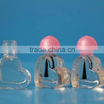 5ml heart shape glass nail polish bottle