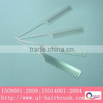 Aluminum comb, 2013 top selling comb, rat-tail aluminum comb