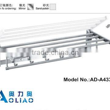 High quality Bathroom hardware accessory stainless steel swing arm kitchen towel rack