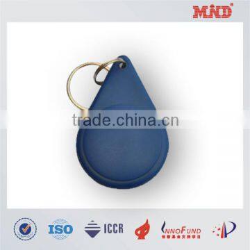 MDK006 ABS key fob RFID key tag with metal ring china golden supplier